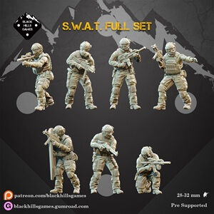 SWAT Full Set – 20mm/28mm - Asymmetric Wargames